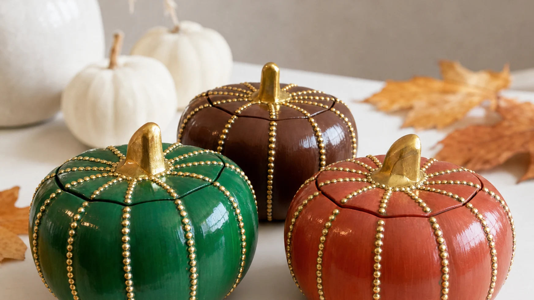 Handmade Bloom pumpkin boxes